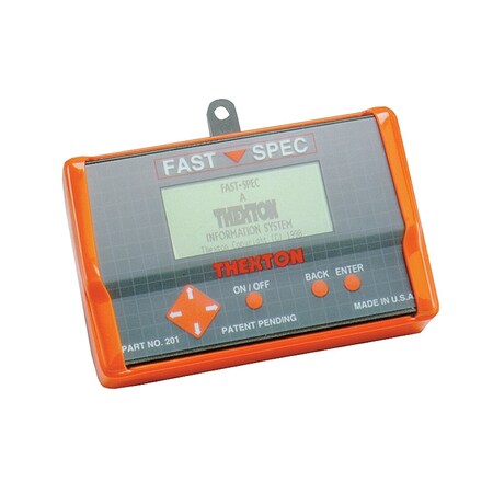 Thexton FAST-SPECâ„¢ Hand Held Information System 201